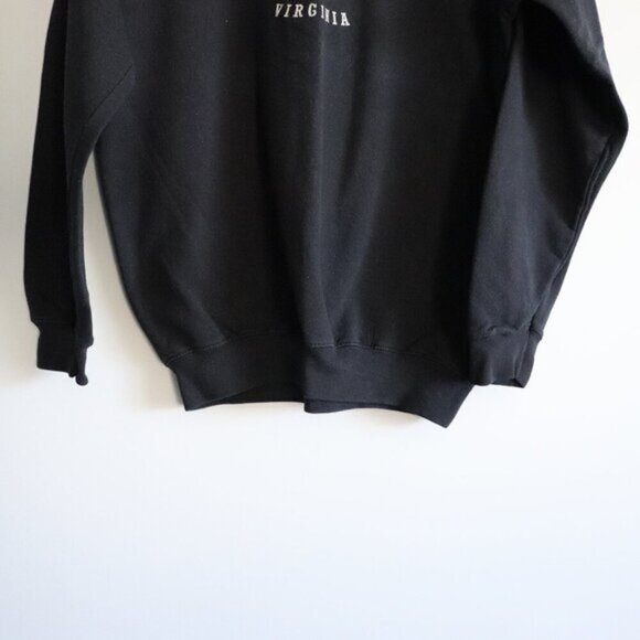 Virginia Beach Women's Sz M Navy Blue Casual Crewneck Pullover Stretch Sweater - Picture 9 of 12